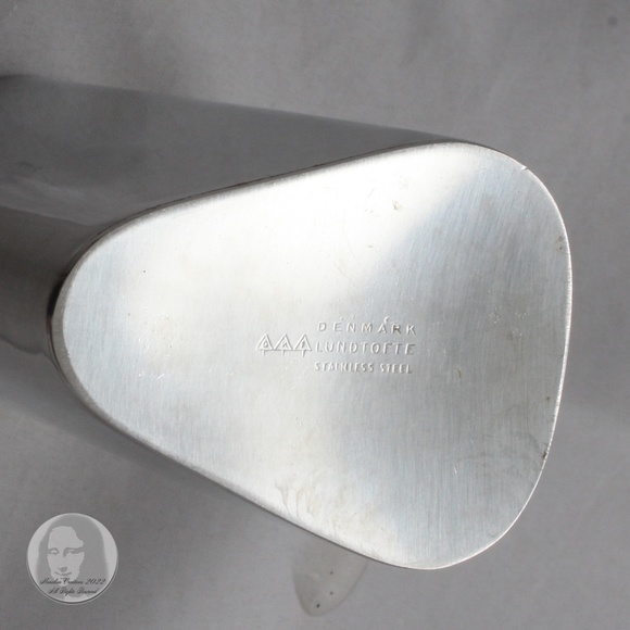 Lundtofte Denmark Coffee Pot & Creamer 2pc Set Stainless Steel MCM 1966 Vintage - Picture 9 of 10